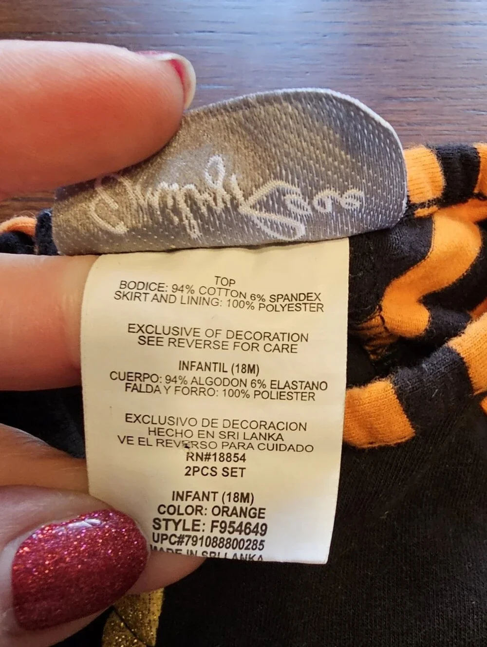 Emily Rose Black Cat Halloween Outfit 18 Months